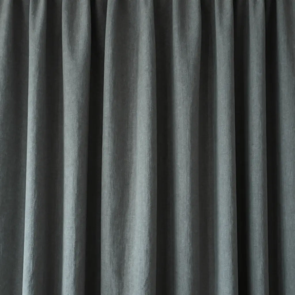 Cortinas de lino natural en tono sage